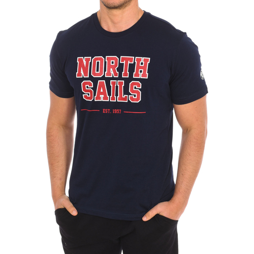 Textil Muži Trička s krátkým rukávem North Sails 9024060-800 Tmavě modrá