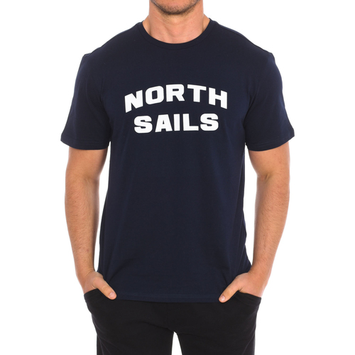 Textil Muži Trička s krátkým rukávem North Sails 9024180-800 Tmavě modrá