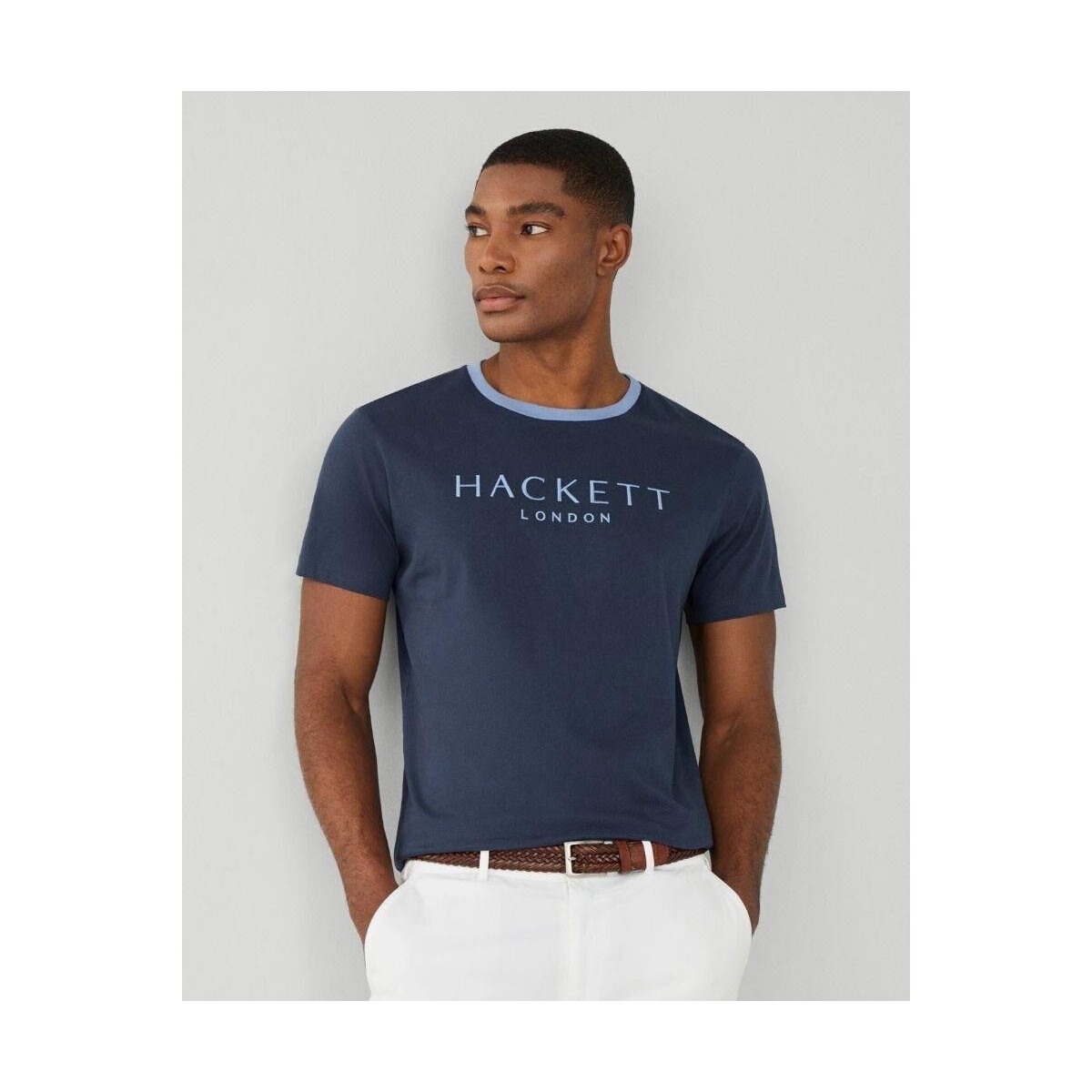 Textil Muži Trička s krátkým rukávem Hackett HM500797 HERITAGE Modrá
