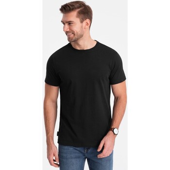 Textil Muži Trička s krátkým rukávem Ombre Pánské tričko s krátkým rukávem Douma černá Černá