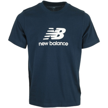 New Balance Trička s krátkým rukávem Se Log Ss - Modrá
