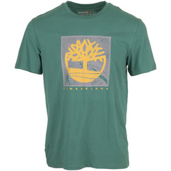 Textil Muži Trička s krátkým rukávem Timberland Tree Logo Short Sleeve Zelená