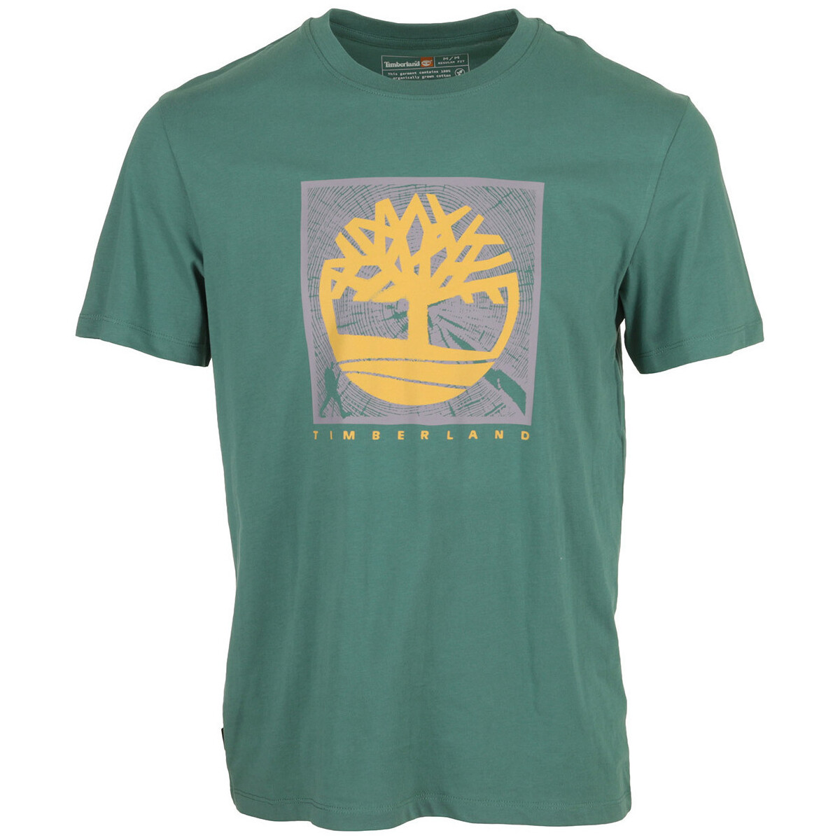 Textil Muži Trička s krátkým rukávem Timberland Tree Logo Short Sleeve Zelená