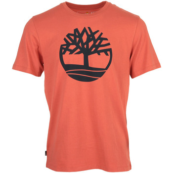 Textil Muži Trička s krátkým rukávem Timberland Tree Logo Short Sleeve Červená
