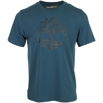 Textil Muži Trička s krátkým rukávem Timberland Tree Logo Short Sleeve Modrá