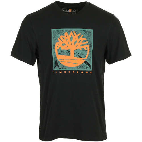 Textil Muži Trička s krátkým rukávem Timberland Tree Logo Short Sleeve Černá