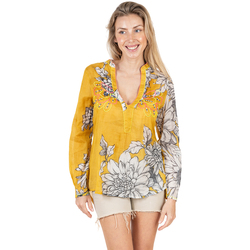 Textil Ženy Halenky / Blůzy Isla Bonita By Sigris Košile Žlutá
