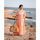Textil Ženy Společenské šaty Isla Bonita By Sigris Dlouhé Midi Šaty Oranžová