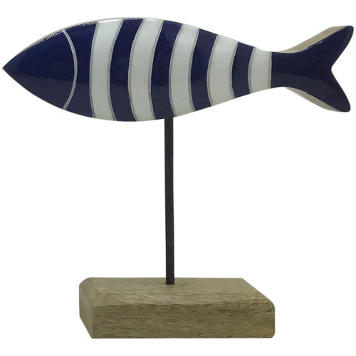Bydlení Sošky a figurky Signes Grimalt Dřevěné Ryby Modrá