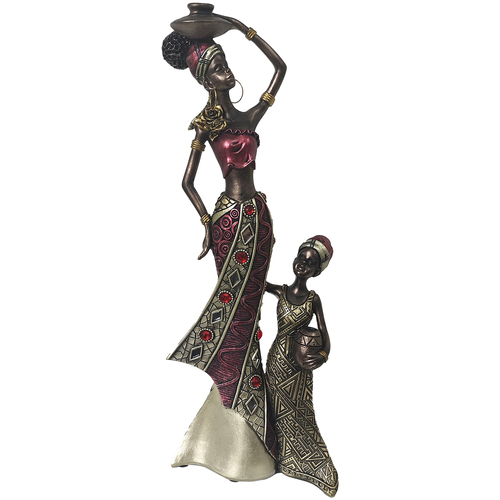 Bydlení Sošky a figurky Signes Grimalt Africká Postava Šedá