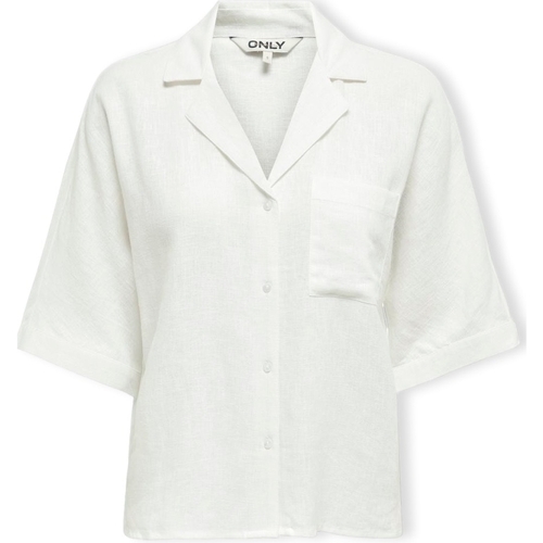 Textil Ženy Halenky / Blůzy Only Noos Tokyo Life Shirt S/S - Bright White Bílá