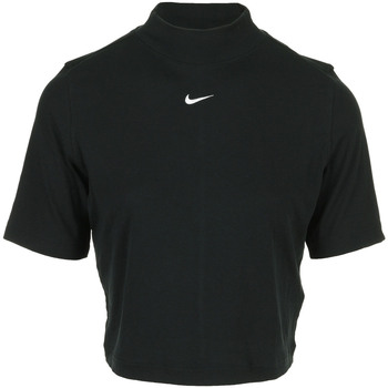 Textil Ženy Trička s krátkým rukávem Nike Wms Nsw Essential Rip Mook Ss Top Černá