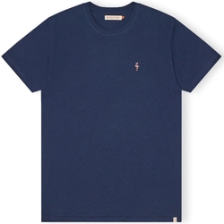 Textil Muži Trička & Pola Revolution T-Shirt Regular 1364 FLA - Navy Mel Modrá