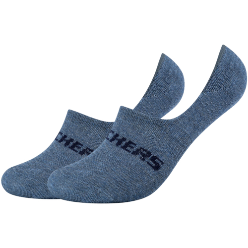 Doplňky  Ponožky Skechers 2PPK Mesh Ventilation Footies Socks Modrá