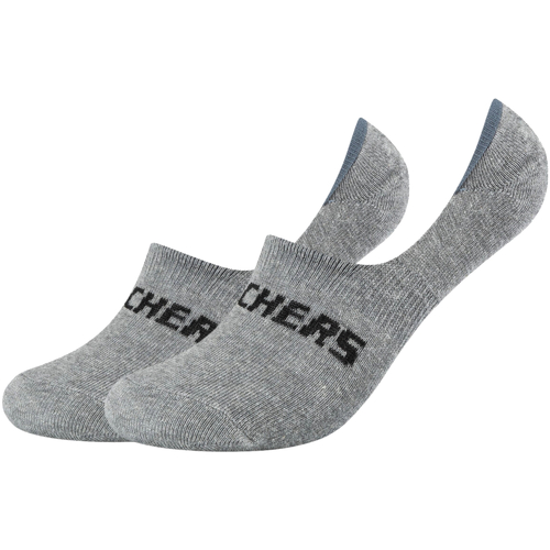 Doplňky  Ponožky Skechers 2PPK Mesh Ventilation Footies Socks Šedá