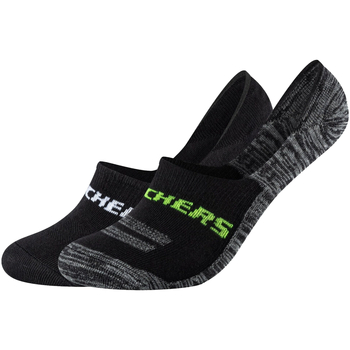 Doplňky  Ponožky Skechers 2PPK Mesh Ventilation Footies Socks Černá