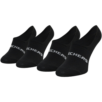 Doplňky  Ponožky Skechers 2PPK Mesh Ventilation Footies Socks Černá