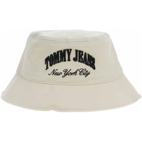 Textilní doplňky Čepice Tommy Hilfiger dámský klobouk AW0AW15960 ACG Newprint Béžová