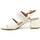 Boty Ženy Sandály Jana 8-28368-42 bílé dámské sandály na podpatku Bílá
