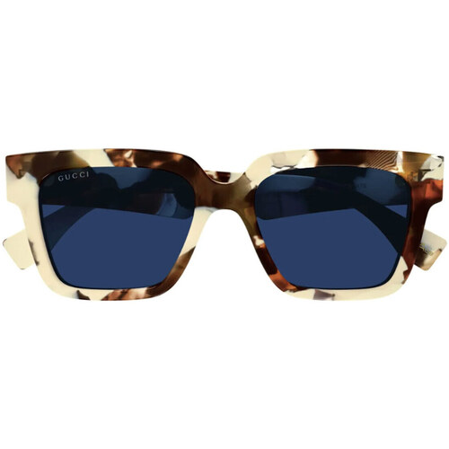 Hodinky & Bižuterie sluneční brýle Gucci Occhiali da Sole  Reace GG1626S 001 Hnědá
