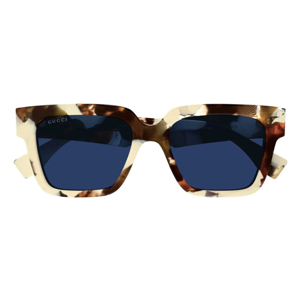 Hodinky & Bižuterie sluneční brýle Gucci Occhiali da Sole  Reace GG1626S 001 Hnědá