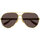 Hodinky & Bižuterie sluneční brýle Gucci Occhiali da Sole  GG1513S 002 Zlatá