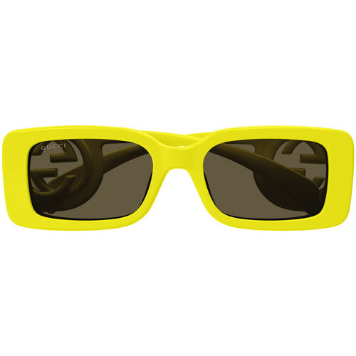 Hodinky & Bižuterie sluneční brýle Gucci Occhiali da Sole  GG1325S 007 Žlutá
