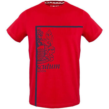 Textil Muži Trička s krátkým rukávem Aquascutum - tsia127 Červená