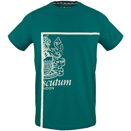 Textil Muži Trička s krátkým rukávem Aquascutum - tsia127 Zelená