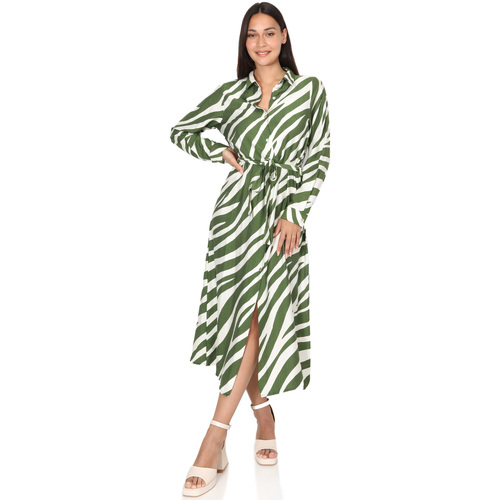 Textil Ženy Šaty La Modeuse 71731_P168589 Zelená
