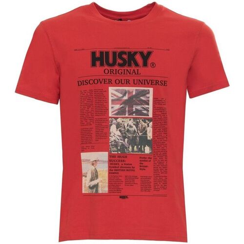 Textil Muži Trička s krátkým rukávem Husky - hs23beutc35co196-tyler Červená