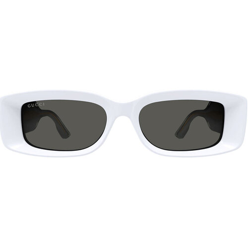 Hodinky & Bižuterie sluneční brýle Gucci Occhiali da sole  GG1528S 004 Bílá