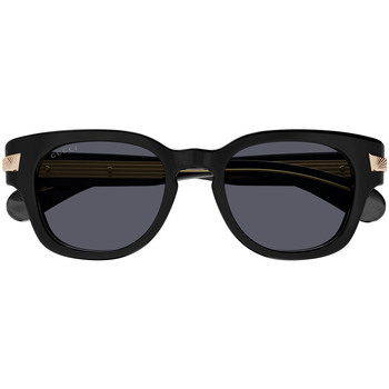 Hodinky & Bižuterie Muži sluneční brýle Gucci Occhiali da sole  GG1518S 001 Černá