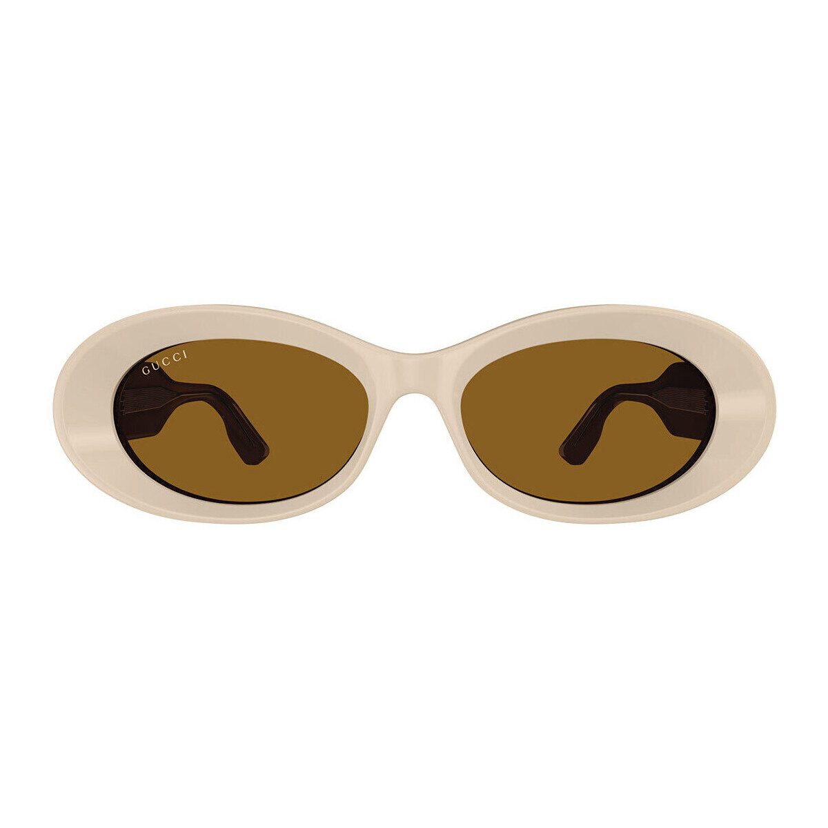 Hodinky & Bižuterie sluneční brýle Gucci Occhiali da sole  GG1527S 004 Béžová