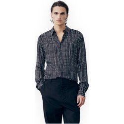 Textil Muži Košile s dlouhymi rukávy GaËlle Paris GAABM00041PTTS0112 NB01 Černá