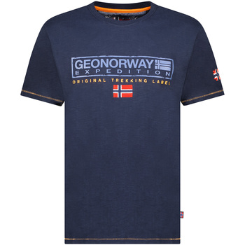Textil Muži Trička s krátkým rukávem Geo Norway SY1311HGN-Navy Tmavě modrá