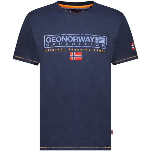 Textil Muži Trička s krátkým rukávem Geo Norway SY1311HGN-Navy Tmavě modrá