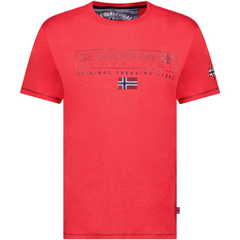 Textil Muži Trička s krátkým rukávem Geo Norway SY1311HGN-Red Červená