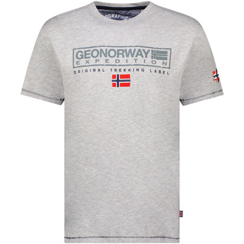 Textil Muži Trička s krátkým rukávem Geo Norway SY1311HGN-Blended Grey Šedá