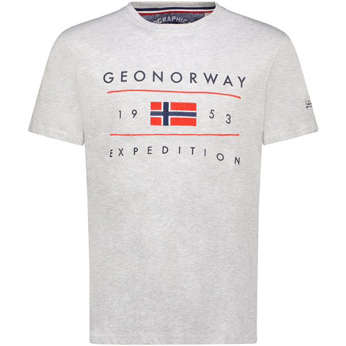 Textil Muži Trička s krátkým rukávem Geo Norway SY1355HGN-Blended Grey Šedá