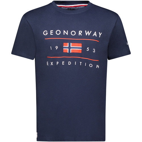 Textil Muži Trička s krátkým rukávem Geo Norway SY1355HGN-Navy Tmavě modrá