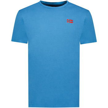 Textil Muži Trička s krátkým rukávem Geographical Norway SY1363HGN-Blue Modrá