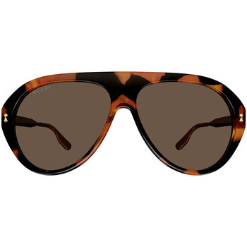 Hodinky & Bižuterie sluneční brýle Gucci Occhiali da Sole  GG1515S 002 Hnědá
