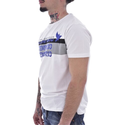 Textil Muži Trička s krátkým rukávem Just Emporio JE-MALKIM-01 Bílá