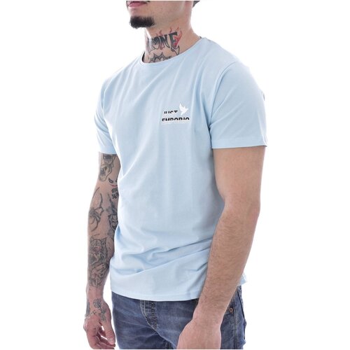 Textil Muži Trička s krátkým rukávem Just Emporio JE-MILBIM-01 Modrá