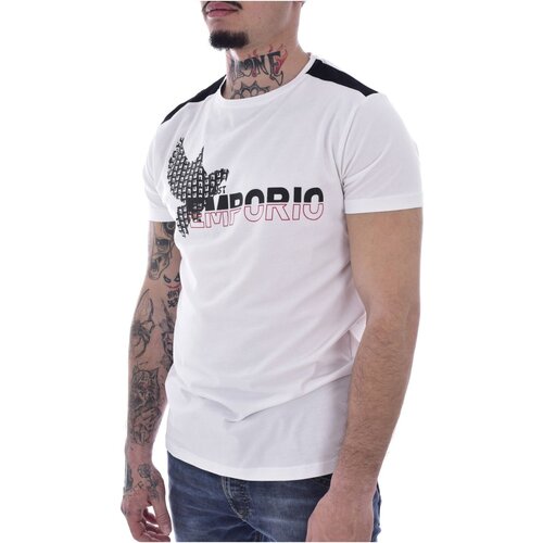 Textil Muži Trička s krátkým rukávem Just Emporio JE-MOJIM-01 Bílá