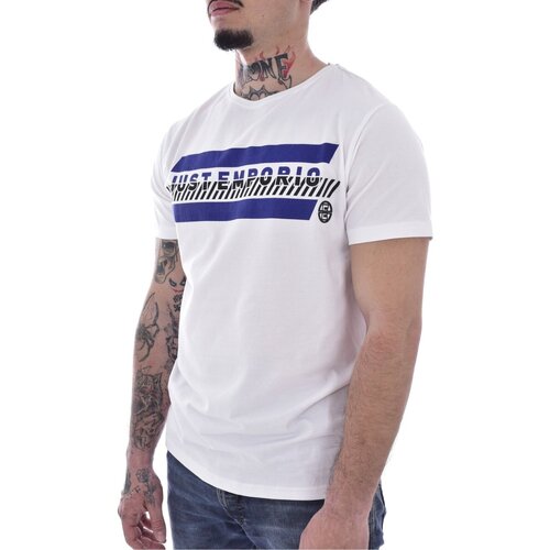 Textil Muži Trička s krátkým rukávem Just Emporio JE-MELIM-01 Bílá