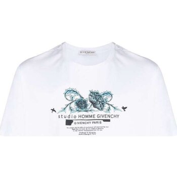 Givenchy Trička s krátkým rukávem BM70Y33002 - Bílá