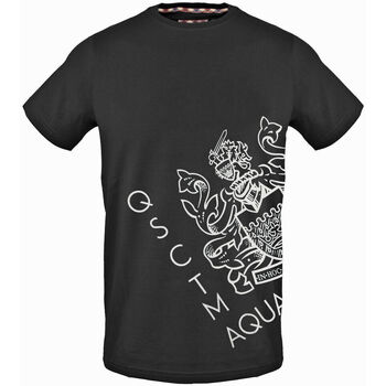 Textil Muži Trička s krátkým rukávem Aquascutum - tsia115 Černá