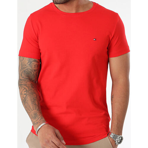 Textil Muži Trička s krátkým rukávem Tommy Hilfiger  Červená